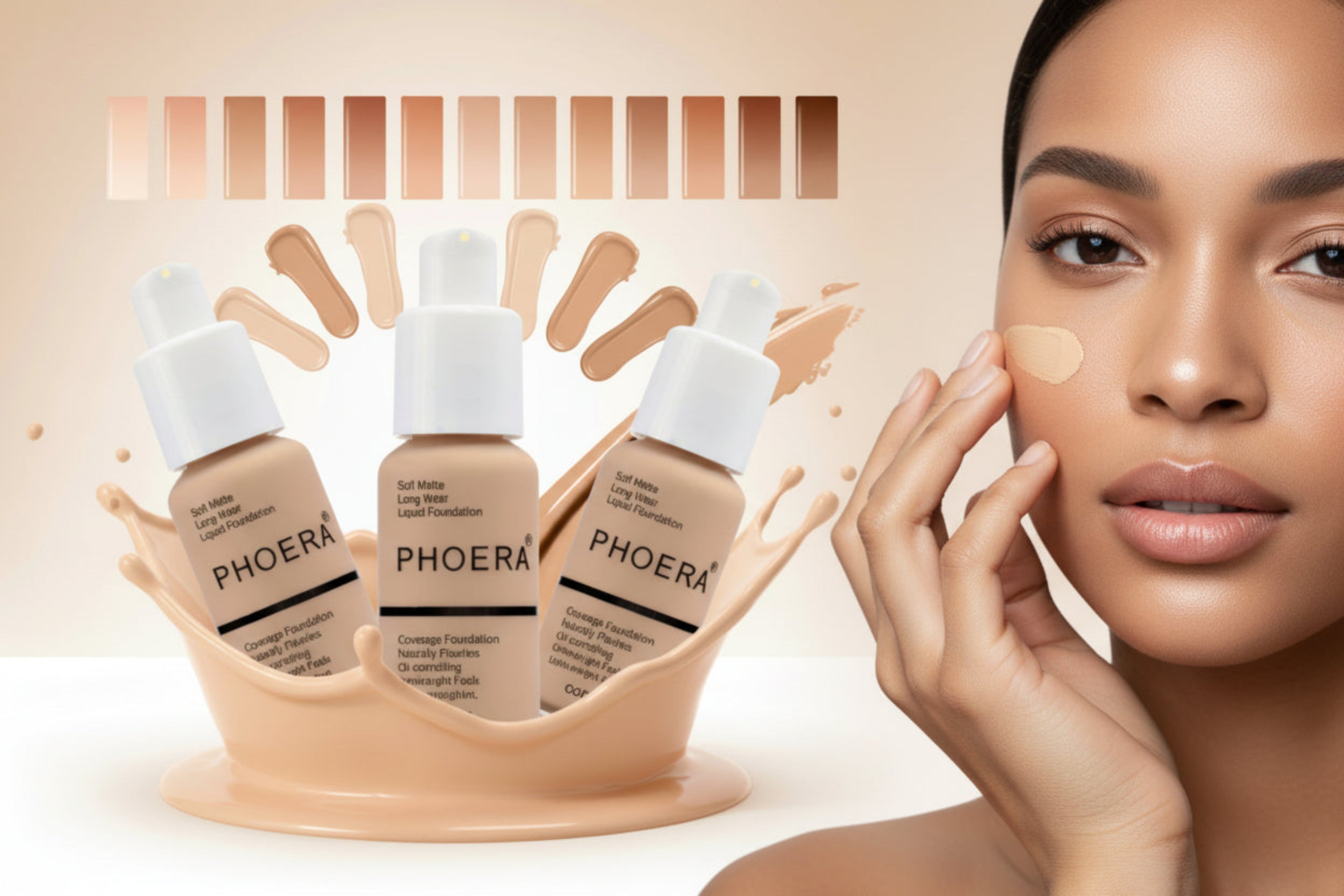 Oil Control Matte Foundation, Waterproof Long Lasting Face Makeup