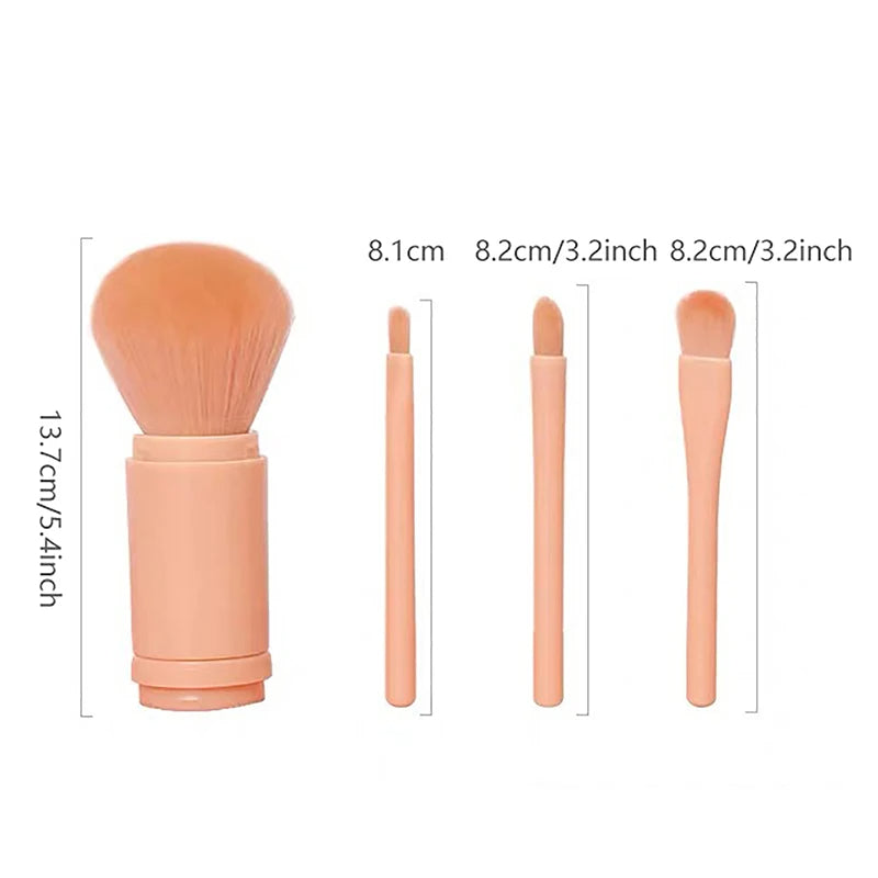 4-in-1 Portable Makeup Brush Set - detail