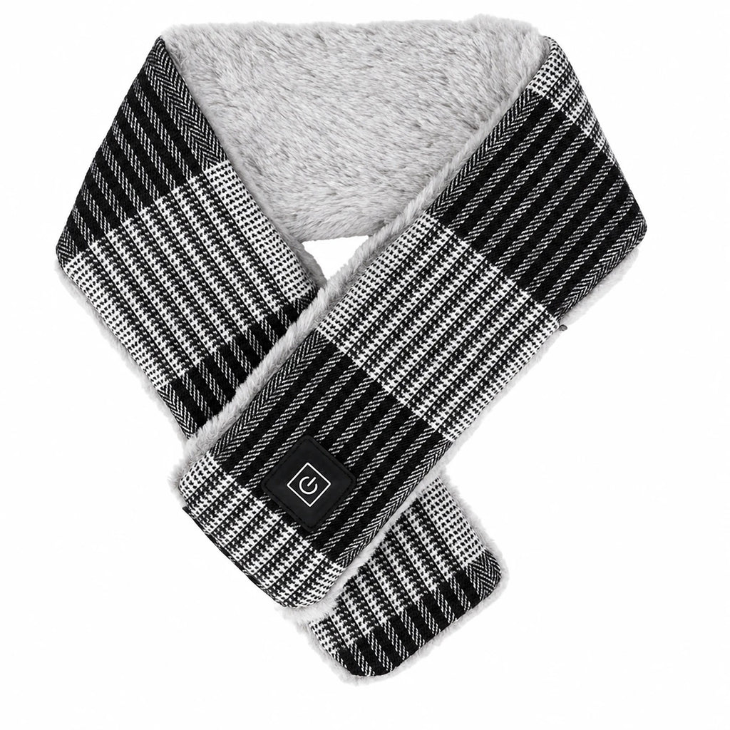 USB heated scarf with power button